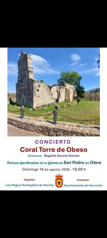 Domingo 16 de agosto, Concierto de la Torre de Obeso en Otero