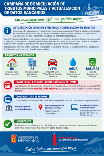 DOMICILIACIÓN RECIBOS IVTM 2026